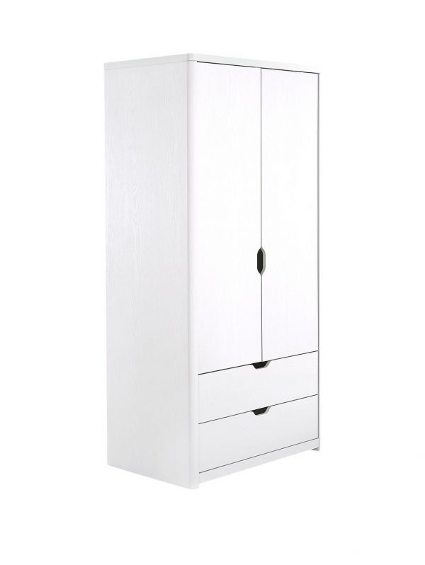buy aspen 2 door 2 drawer childrens wardrobe white oak effect 5f2b7ebf9d826