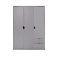 buy aspen 3 door 2 drawer wardrobe grey oak effect 5f375b5a0dec4
