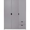 buy aspen 3 door 2 drawer wardrobe grey oak effect 5f375b60aabc7