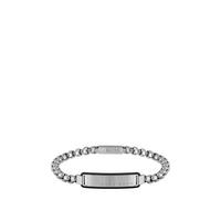 buy boss id stainless steel name tag logo bracelet with silicone egde 5f3d28384f45a