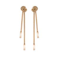 buy boss rosette gold plated stainless steel mesh long knot earrings 5f26c0c4c521e