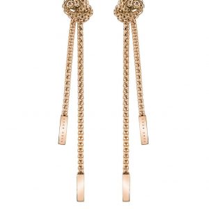 buy boss rosette gold plated stainless steel mesh long knot earrings 5f26c0c99fa9c