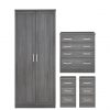 buy camberley 4 piece package 2 door wardrobe 4 drawer chest and 2 bedside chests 5f3f48daec0e1