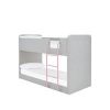 buy charlie fabric bunk bed grey pink 5f3ca101adf6e