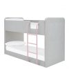 buy charlie fabric bunk bed grey pink 5f3ca10ddb642