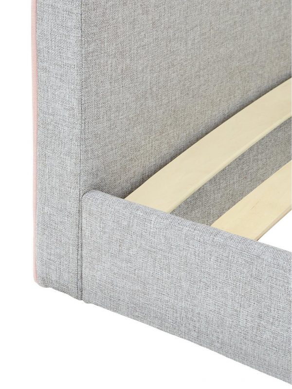 buy charlie fabric bunk bed grey pink 5f3ca1153e60c