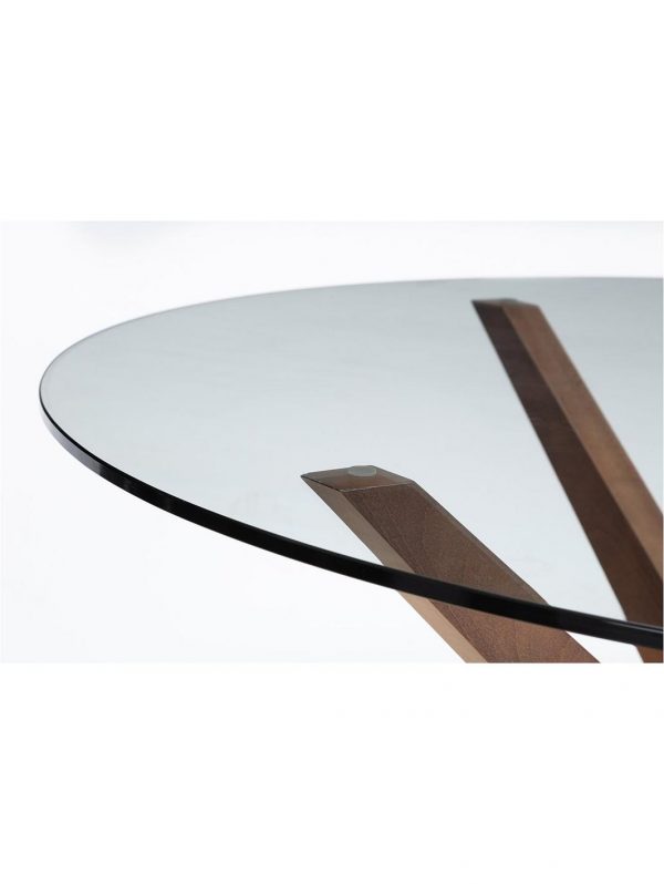 buy chelsea 120 cm round glass dining table 4 madrid chairs 5f24f5800b2c1