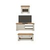 buy cornwall 3 piece package tv unit coffee table and lamp table grey oak effect 5f2a390529725