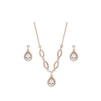 buy crystal pave pear drop pendant and earring set 5f47dfdc1d78d
