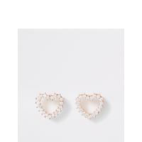 buy diamante heart stud earring rose gold 5f3ff86629a62