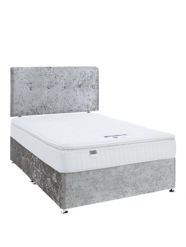 buy francesca 1000 pillowtop divan bed with storage options includes headboard 5f36080e80d97