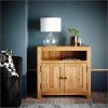 buy grantham 100 solid oak ready assembled compact sideboard 5f325794c183e