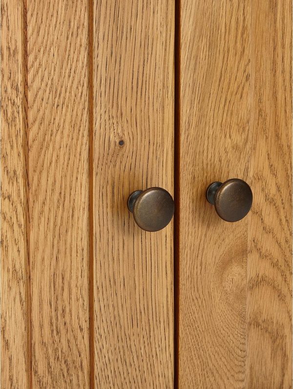 buy grantham 100 solid oak ready assembled compact sideboard 5f3257973c2e4