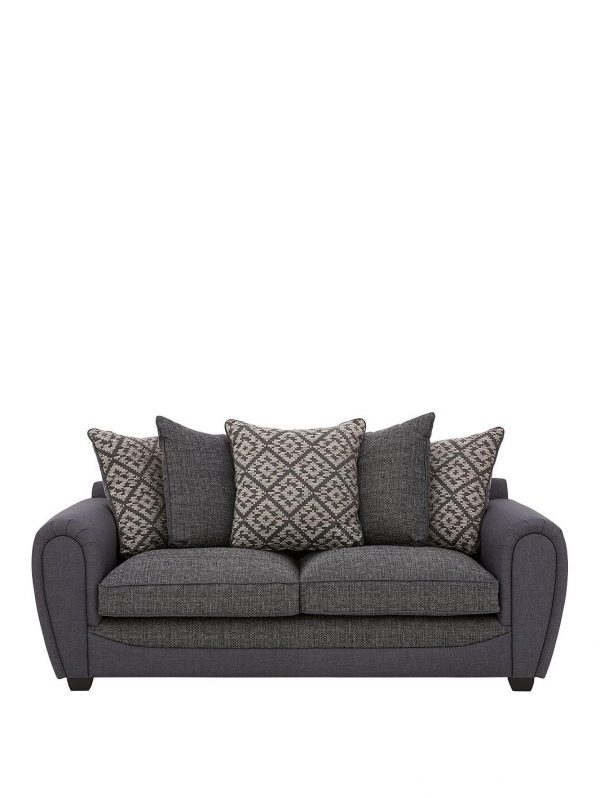 buy harrison compact fabric 3 seater scatter back sofa 5f45e4cad97a9