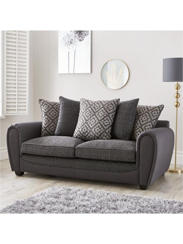 buy harrison compact fabric 3 seater scatter back sofa 5f45e4cb91851
