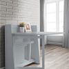 buy helsinki ready assembled space saver dining table 2 chairs grey 5f2d0e61a6715