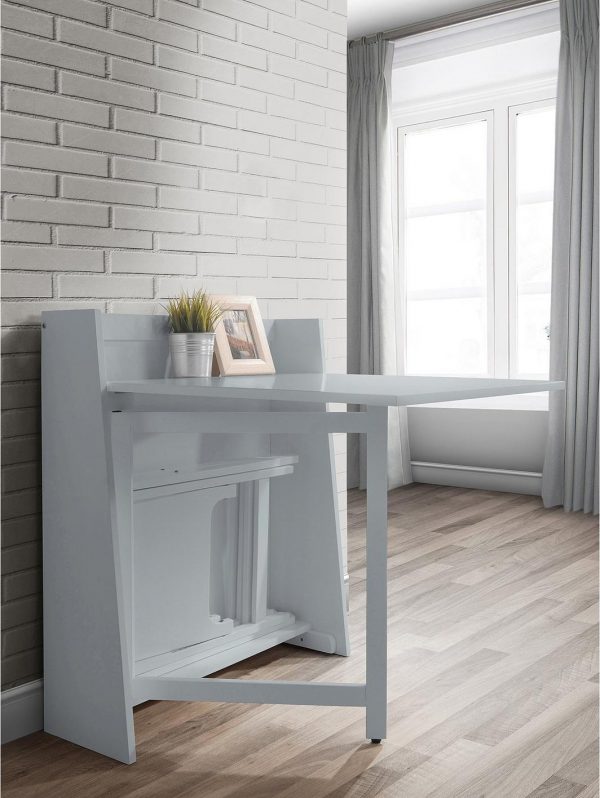 buy helsinki ready assembled space saver dining table 2 chairs grey 5f2d0e61a6715