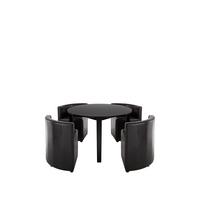 buy hideaway 106cm dining table 4 dining chairs 5f4c80e473824