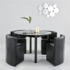 buy hideaway 106cm dining table 4 dining chairs 5f4c80f445633