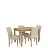 buy home essentials primo 120 cm dining table 4 faux leather chairs 5f3b5ec017314