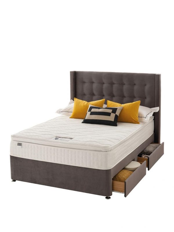 buy isla velvet 1000 pillowtop divan bed with headboard and storage options 5f3f4253b3c66