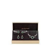 buy jon richard emerald pear trio jewellery set 5f43ea946463a
