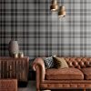 buy kelso check wallpaper grey silver 5f2cef9ee5d3c