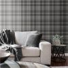 buy kelso check wallpaper grey silver 5f2cef9ff2296