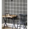 buy kelso check wallpaper grey silver 5f2cefa0f0644