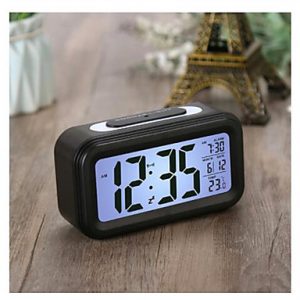 buy led retroiluminacin de la pantalla de reloj de alarma de reloj digital electrnica inteligente despertador con botn de silencio con la temperatura y calendario funcin 07856224 5f252b30d3e6c