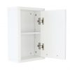 buy luna hi gloss 1 door mirrored bathroom wall cabinet white 5f4499c165681
