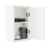 buy luna hi gloss 1 door mirrored bathroom wall cabinet white 5f4499c20f039