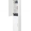 buy luna hi gloss 2 door mirrored bathroom tallboy white 5f49dee60e36d
