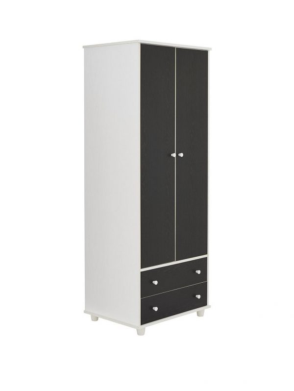 buy miami fresh kids 3 piece package 2 door 2 drawer wardrobe 5 drawer chest 3 drawer bedside chest black 5f28df4e9d964