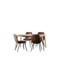buy milano 160 cm dining table 4 newton chairs 5f24f58d1a567
