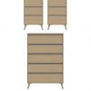 buy miller 3 piece ready assembled package 5 drawer chest and 2 bedside chests 5f2cd474b4155