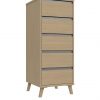 buy miller ready assembled 5 drawer tall boy 5f2e21e678e14