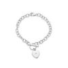buy mini b childrens silver diamond heart bracelet 5f329c030caf8