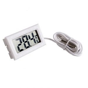 buy mini digital lcd white thermometer with probe battery outdoor indoor thermometer 07923460 5f2e542341a91