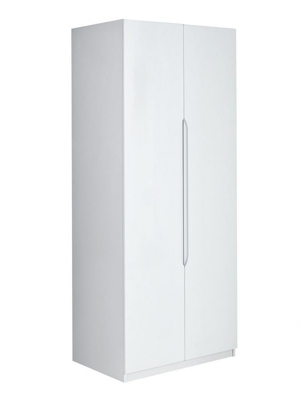 buy monaco high gloss ready assembled 2 door wardrobe 5f2ccefcd9290