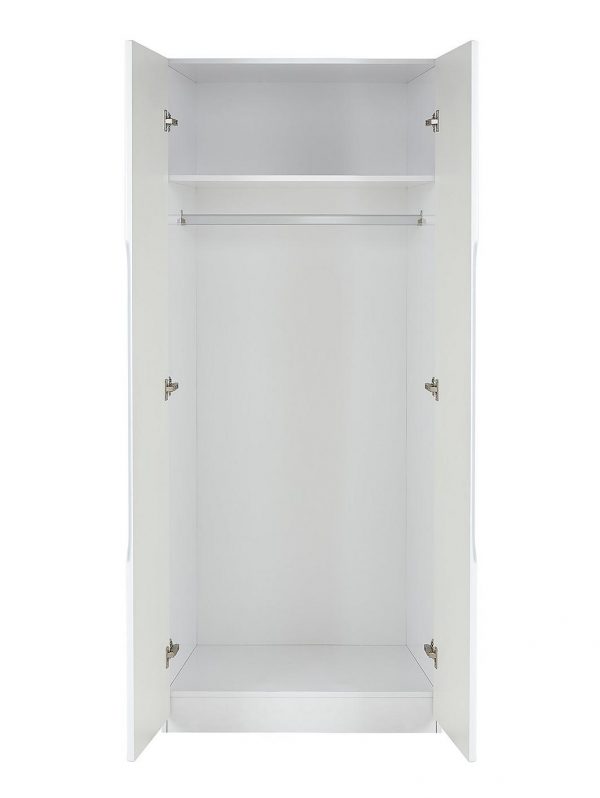 buy monaco high gloss ready assembled 2 door wardrobe 5f2ccefe99dc7
