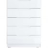 buy monaco high gloss ready assembled 5 drawer chest 5f2e222a10e6c