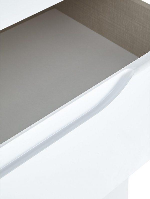 buy monaco high gloss ready assembled 5 drawer chest 5f2e222ccbbc4