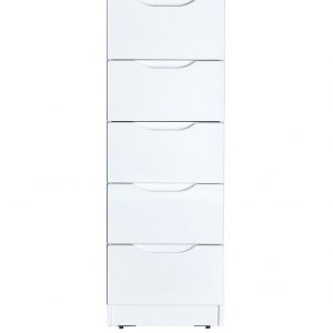 buy monaco high gloss ready assembled 5 drawer tallboy 5f2e2241b7d6a