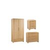 buy newman curve 4 piece package 2 door wardrobe 3 drawer chest and 2 bedside tables 5f24ec57d33ed