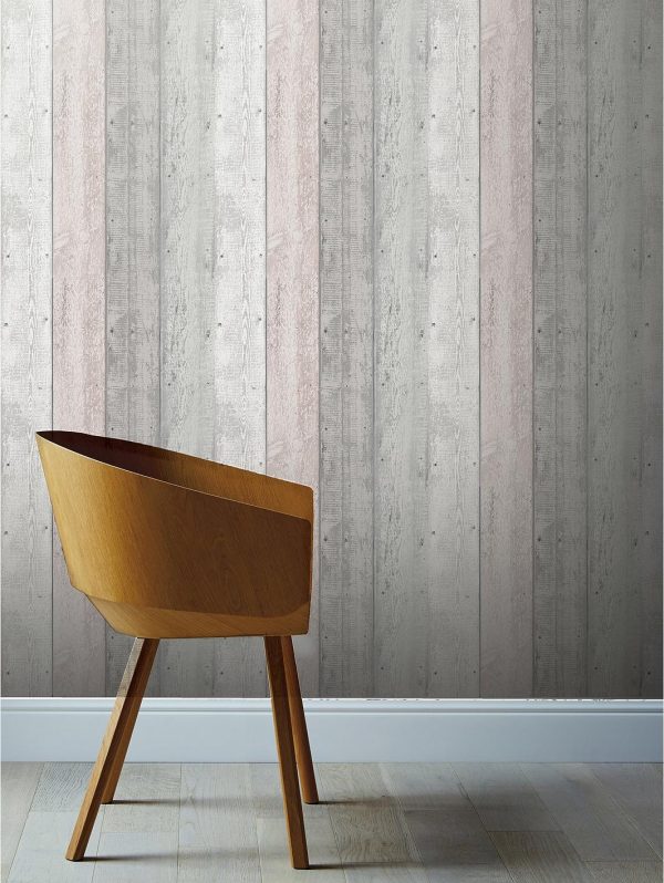 buy painted wood grey blush wallpaper 5f2cef878233b