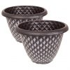 buy pair of silver pinecone planters 33 cm diameter 5f2cec45e18dc