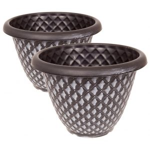 buy pair of silver pinecone planters 33 cm diameter 5f2cec45e18dc