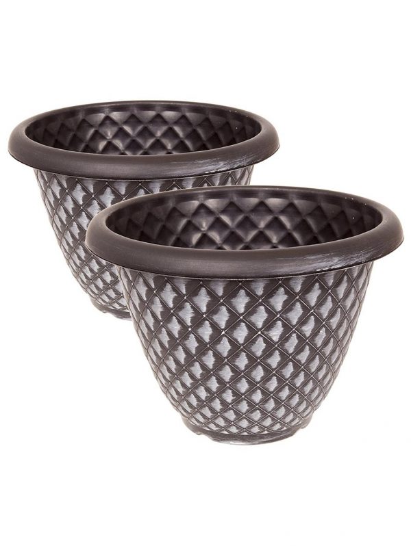buy pair of silver pinecone planters 33 cm diameter 5f2cec45e18dc