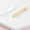 buy personalised matt vertical bar necklace 5f3d53172b20a